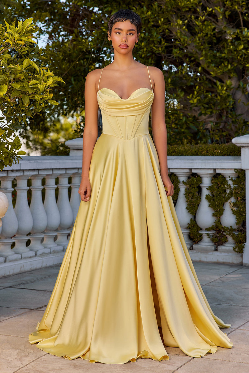 Ladivine by Cinderella Divine 7481_LT-YELLOW_FRONT