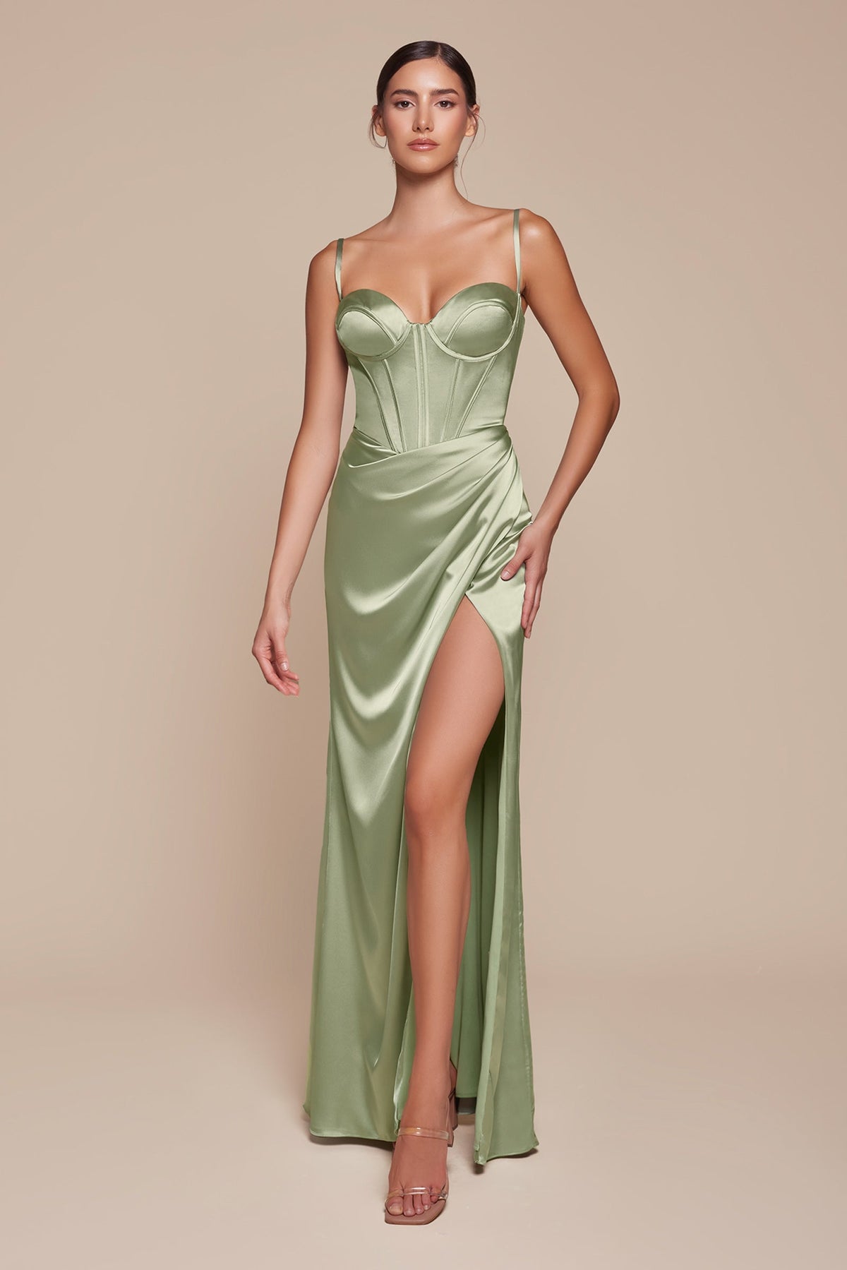 Ladivine by Cinderella Divine 7495_SAGE_FRONT