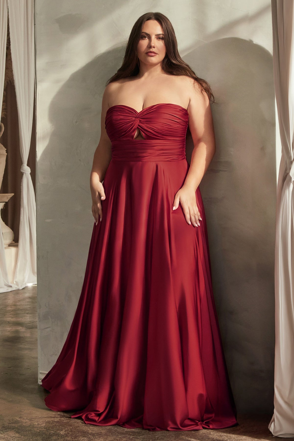 Ladivine by Cinderella Divine 7496C_BURGUNDY_FRONT