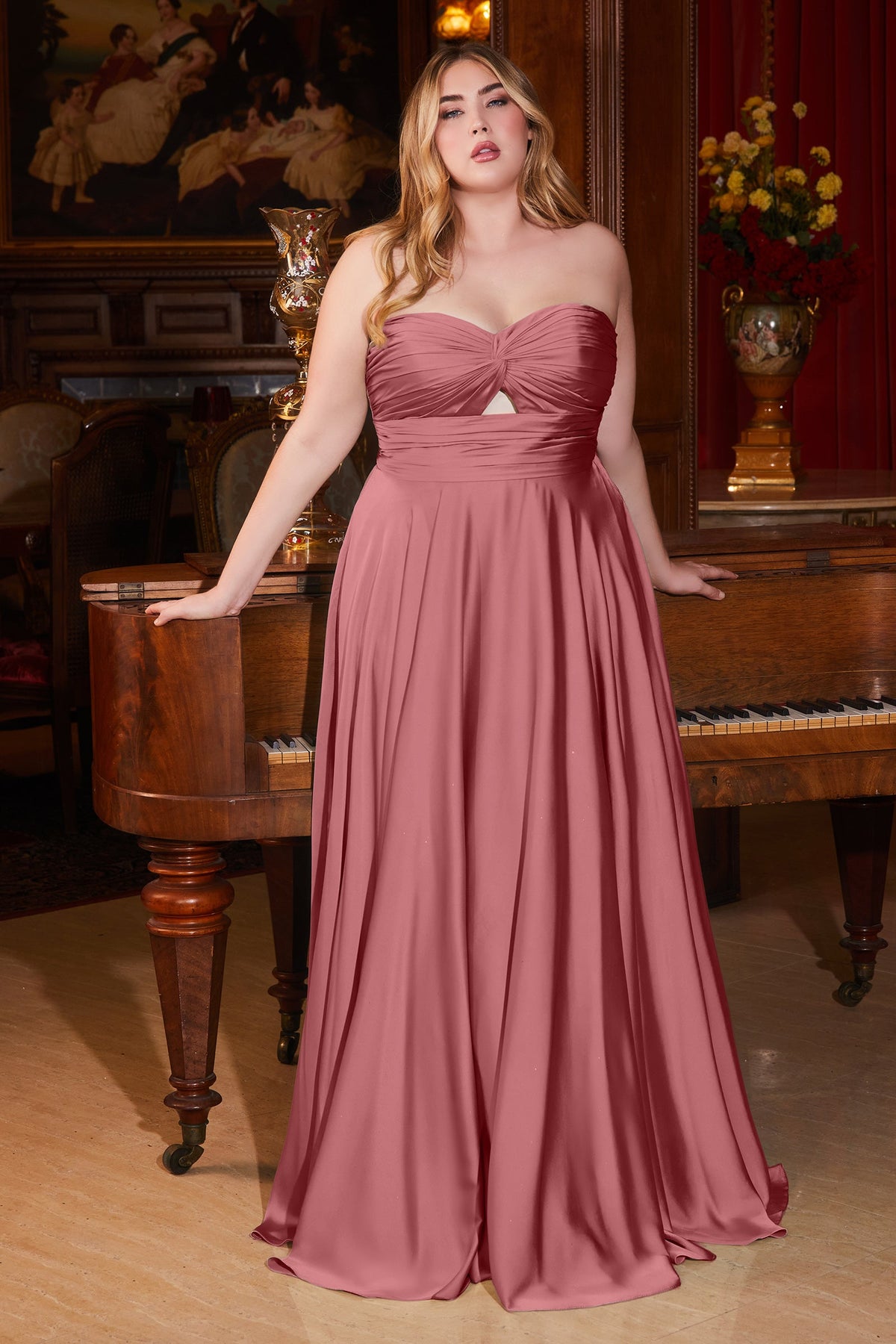 Ladivine by Cinderella Divine 7496C_MAUVE_ROSE_FRONT