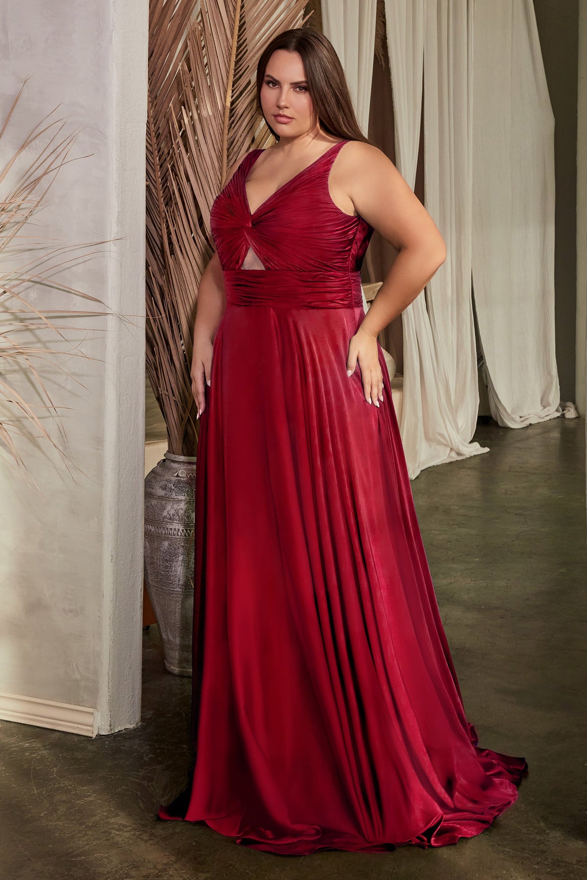 Ladivine by Cinderella Divine 7497C_BURGUNDY_FRONT