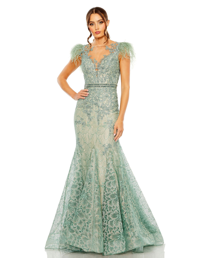Mac Duggal 79230-Sage-AB