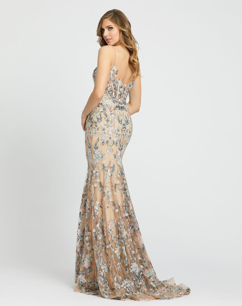 Mac Duggal 79313-NudeMulti-BK