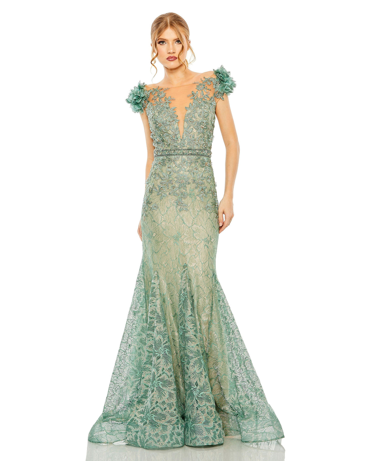 Mac Duggal 79368-Sage-AB