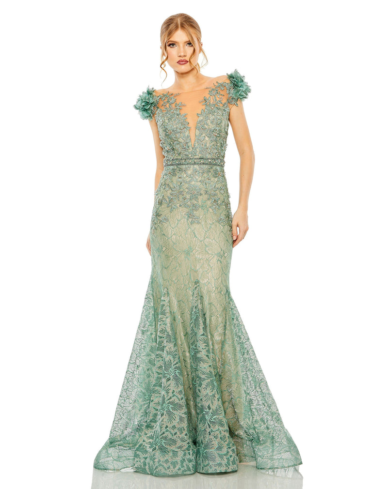 Mac Duggal 79368-Sage-AB