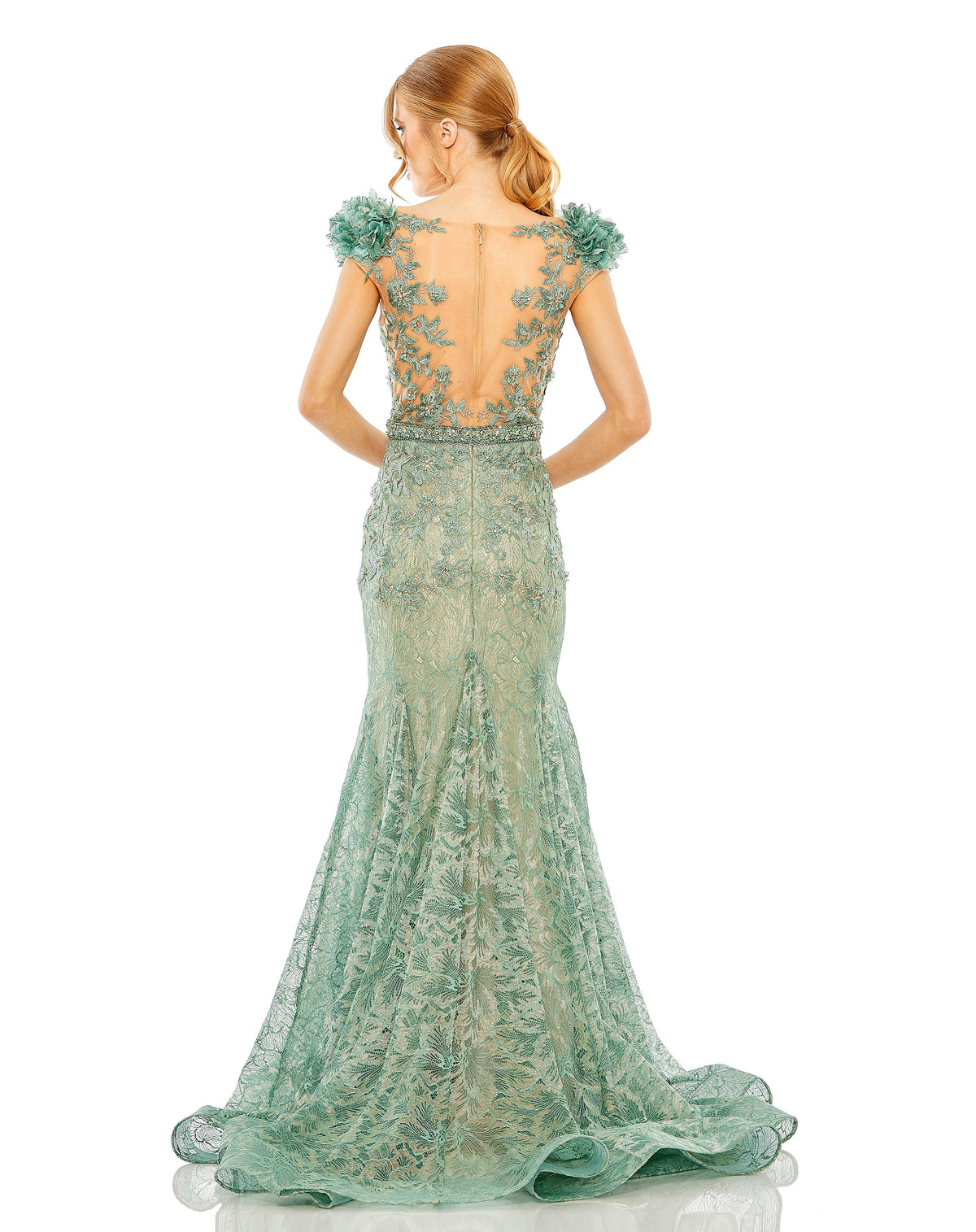 Mac Duggal 79368-Sage-BK