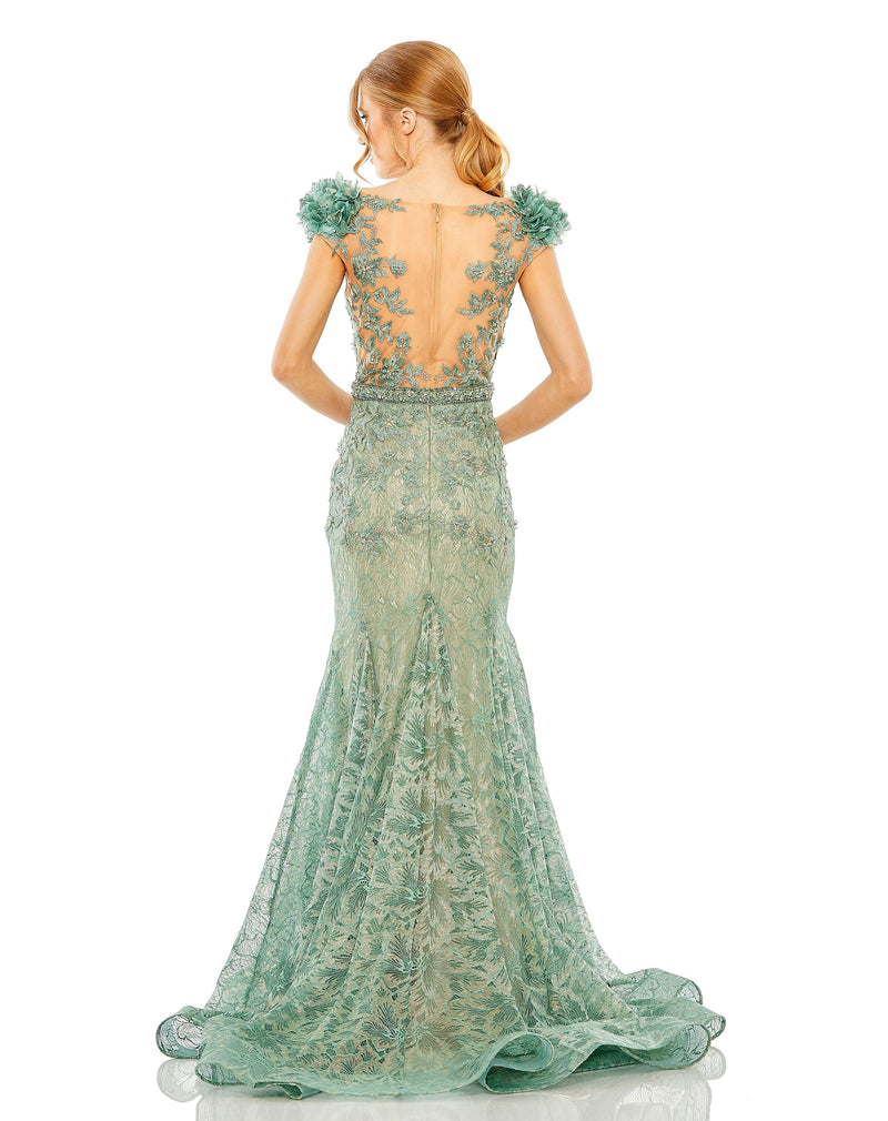 Mac Duggal 79368-Sage-BK