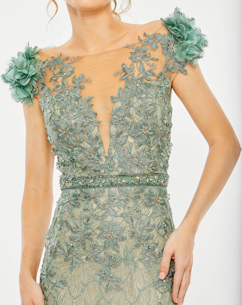 Mac Duggal 79368-Sage-CL