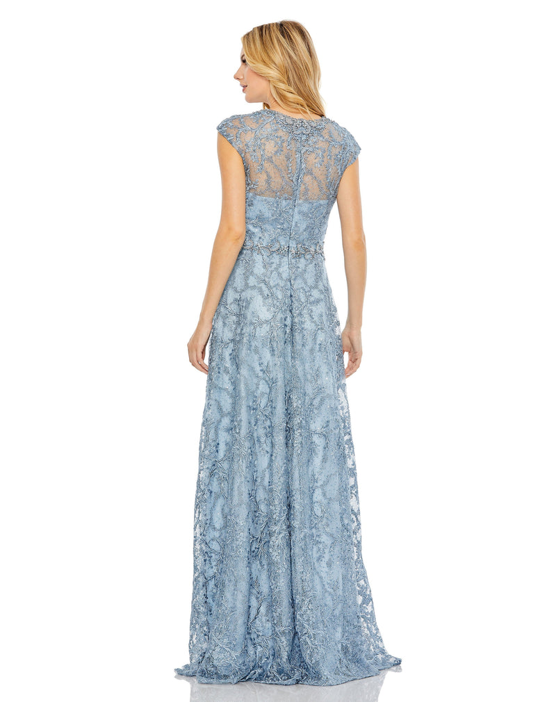 Mac Duggal 79430-SlateBlue-BK