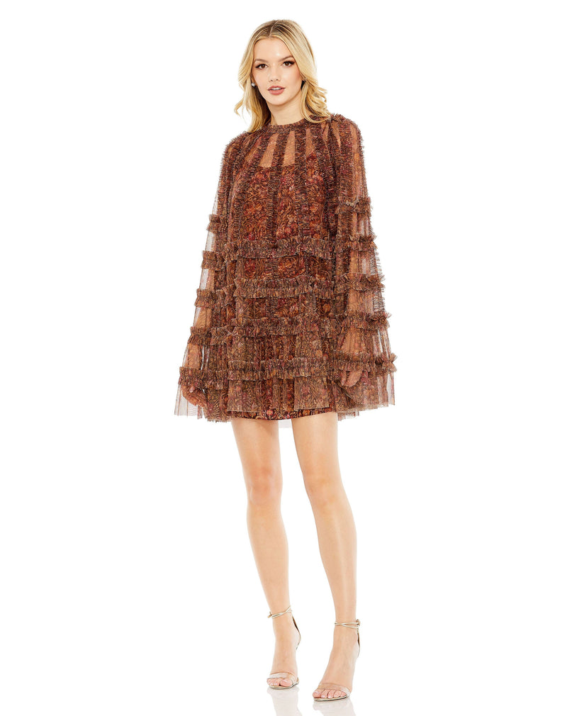 Mac Duggal 8007-BrownMulti-AB