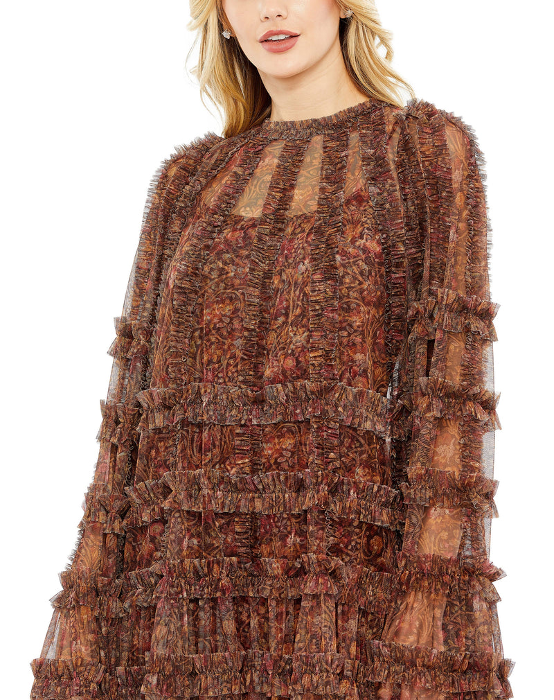 Mac Duggal 8007-BrownMulti-CL