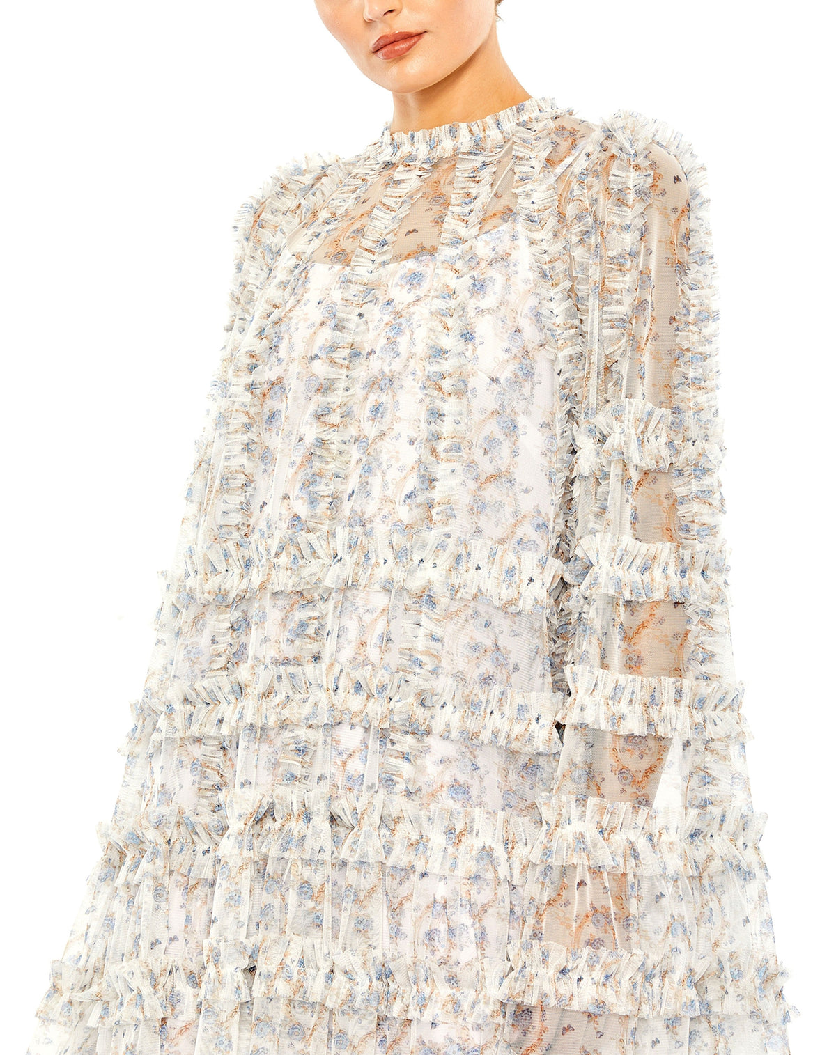 Mac Duggal 8007-WhiteMulti-CL