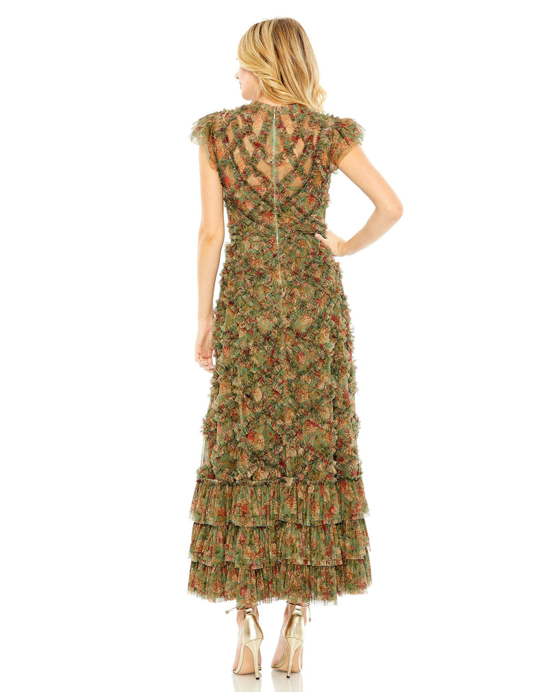 Mac Duggal 8009-GreenMulti-BK