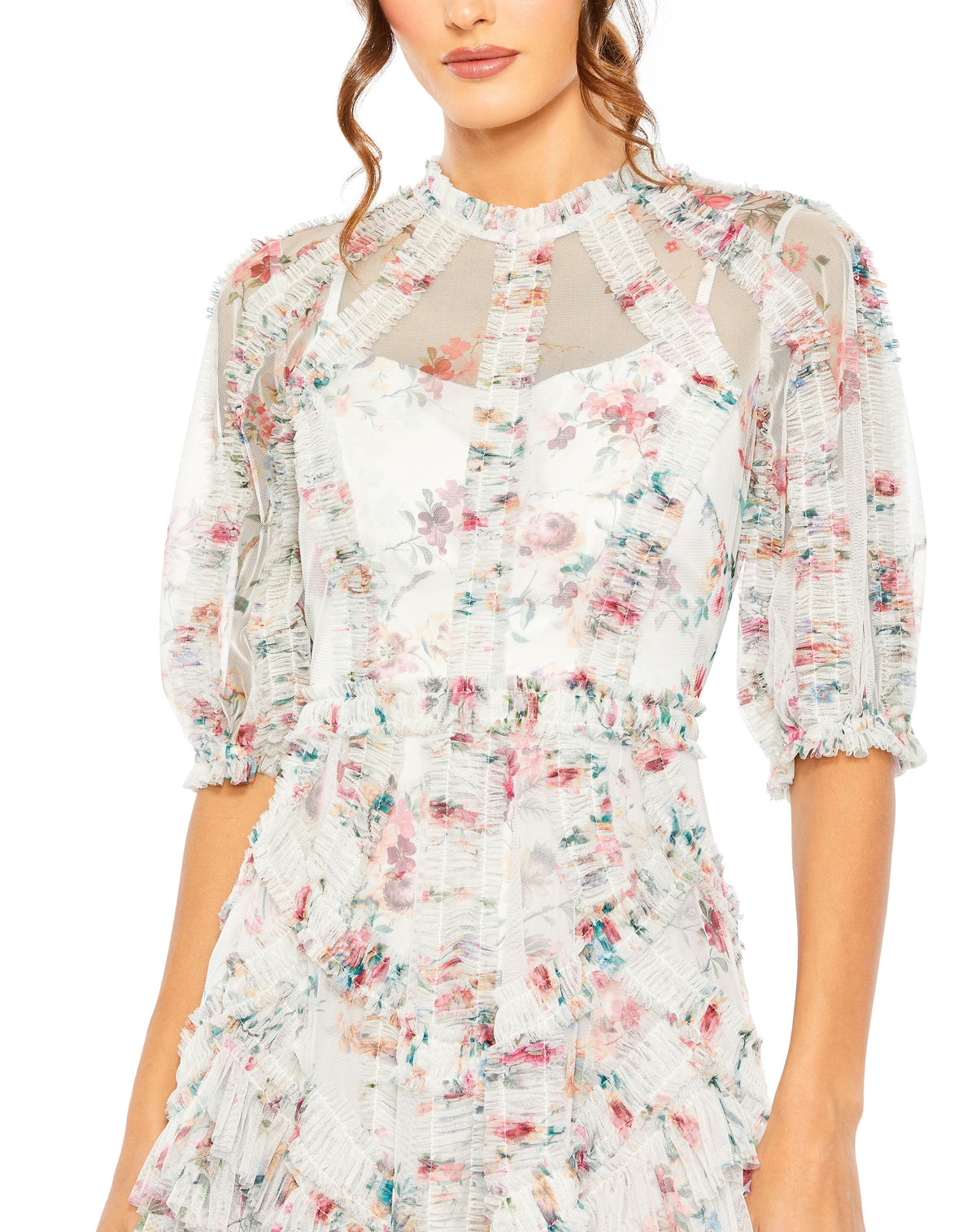 Mac Duggal 8011-EcruMulti-CL