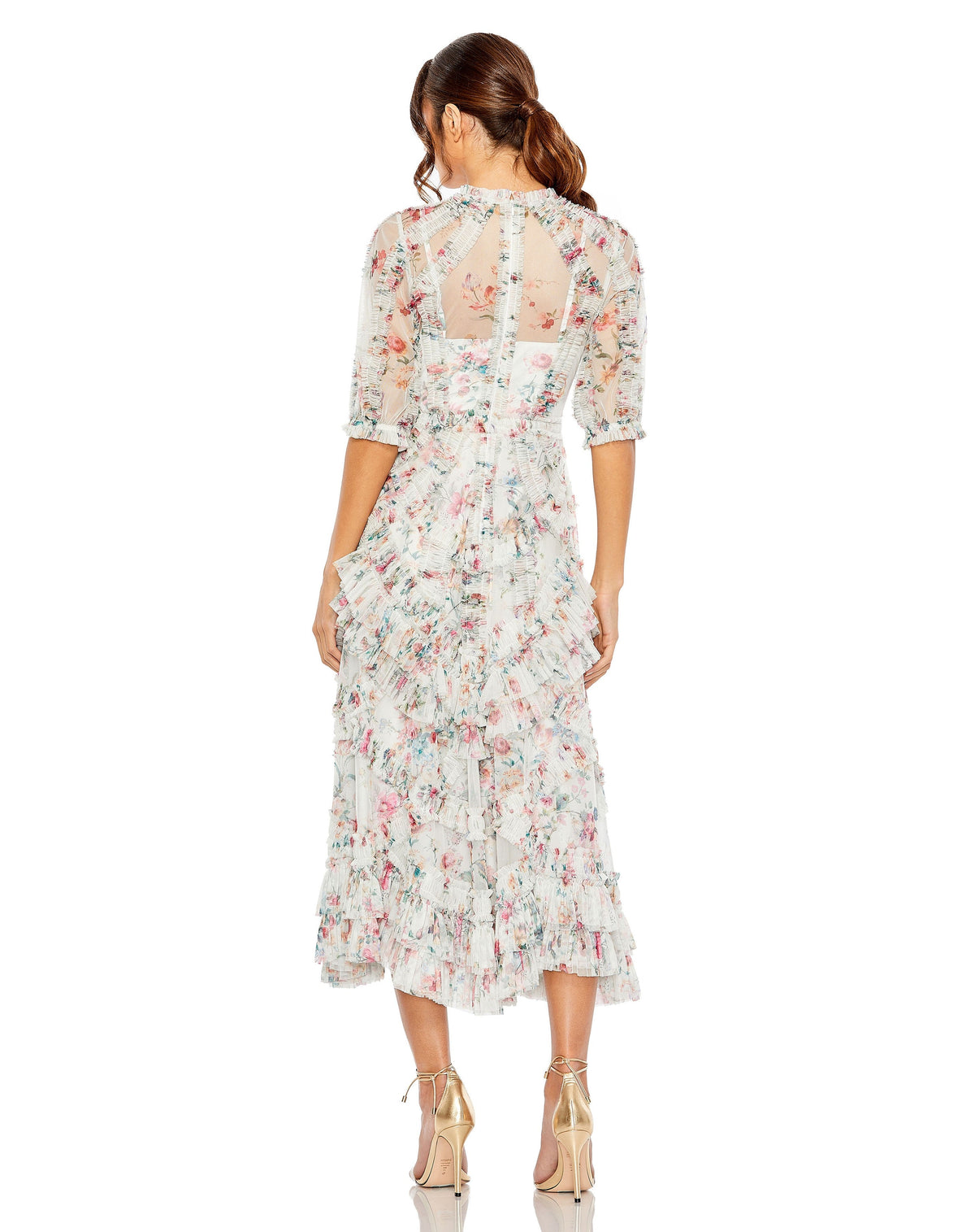 Mac Duggal 80111-EcruMulti-BK