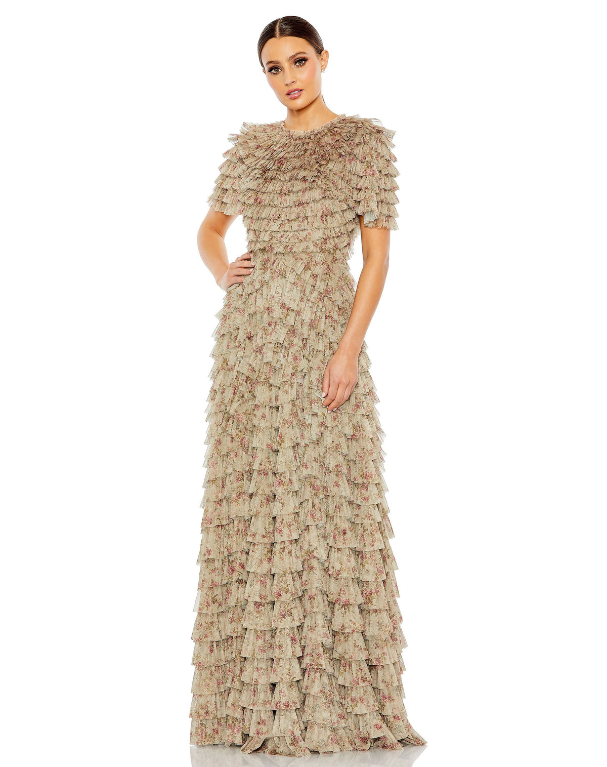 Mac Duggal 8017-EcruMulti-AB