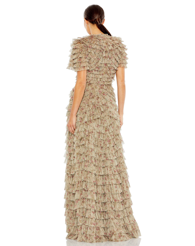 Mac Duggal 8017-EcruMulti-BK