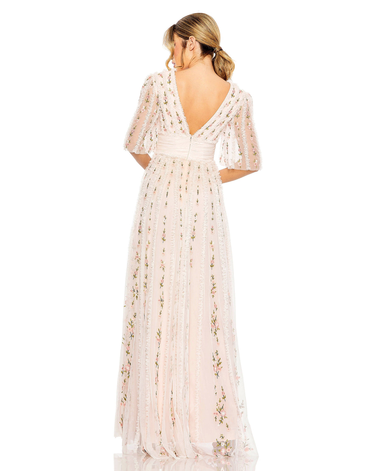 Mac Duggal 8028-BlushMulti-BK