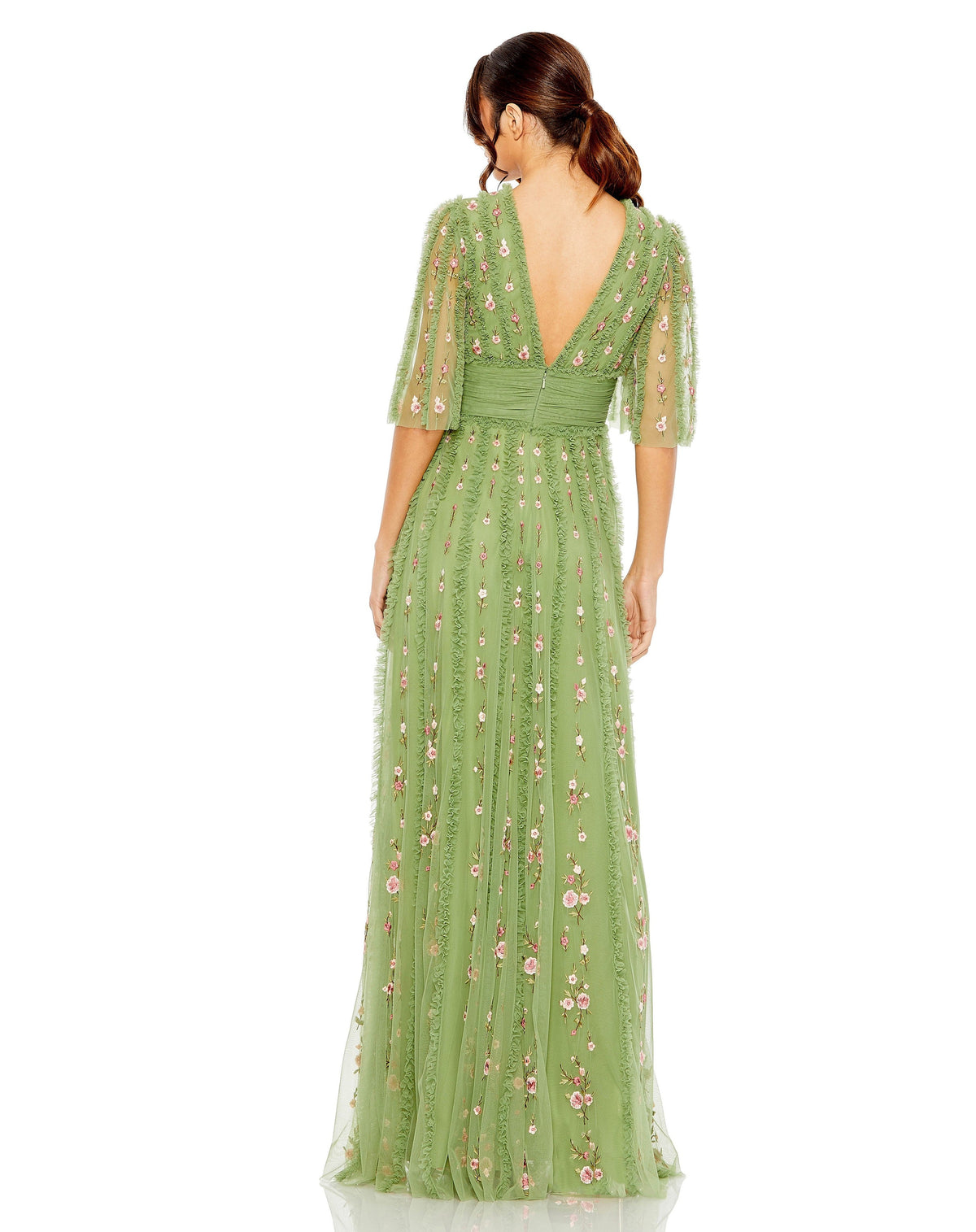 Mac Duggal 8028-MossGreen-BK