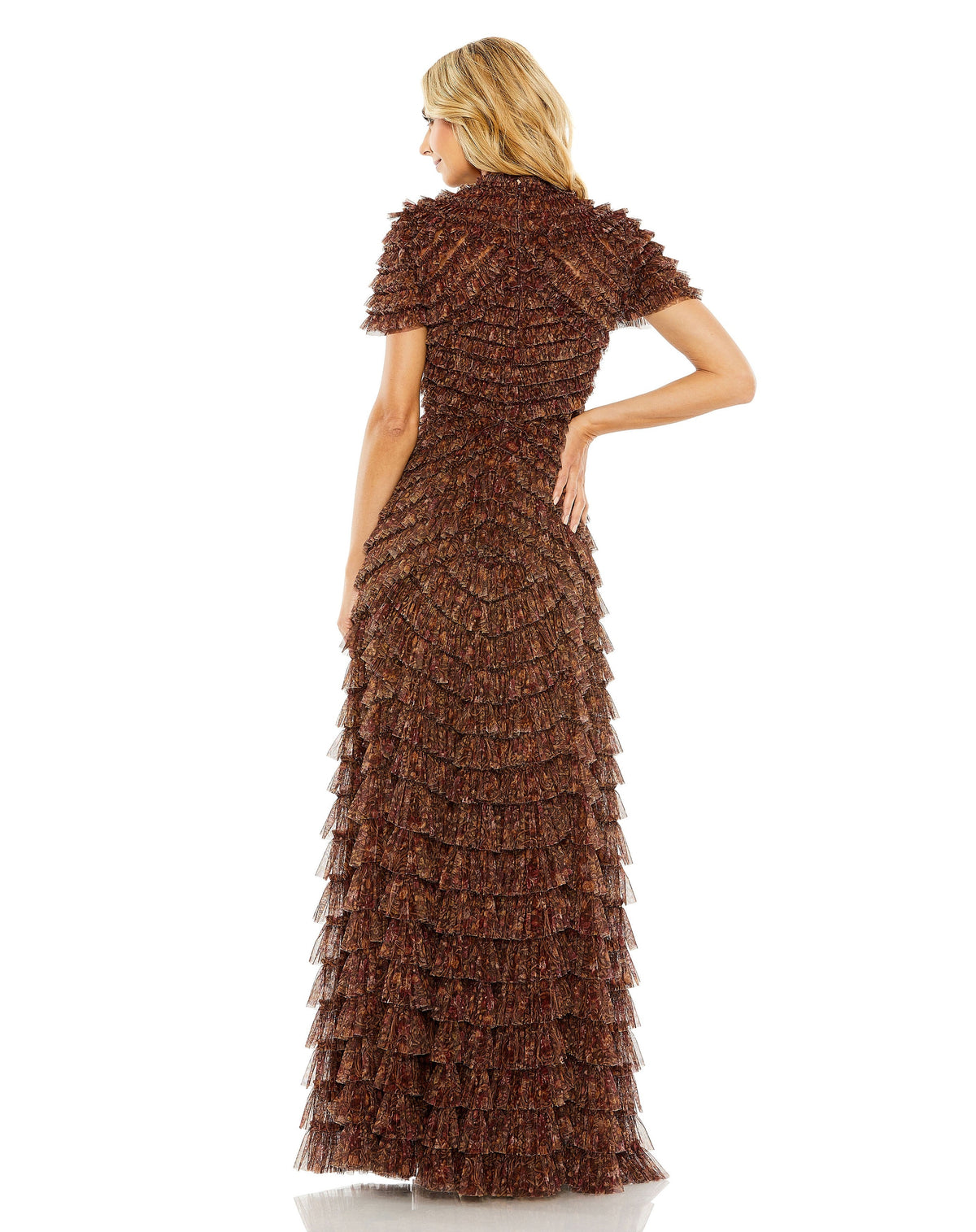 Mac Duggal 8042-BrownMulti-BK