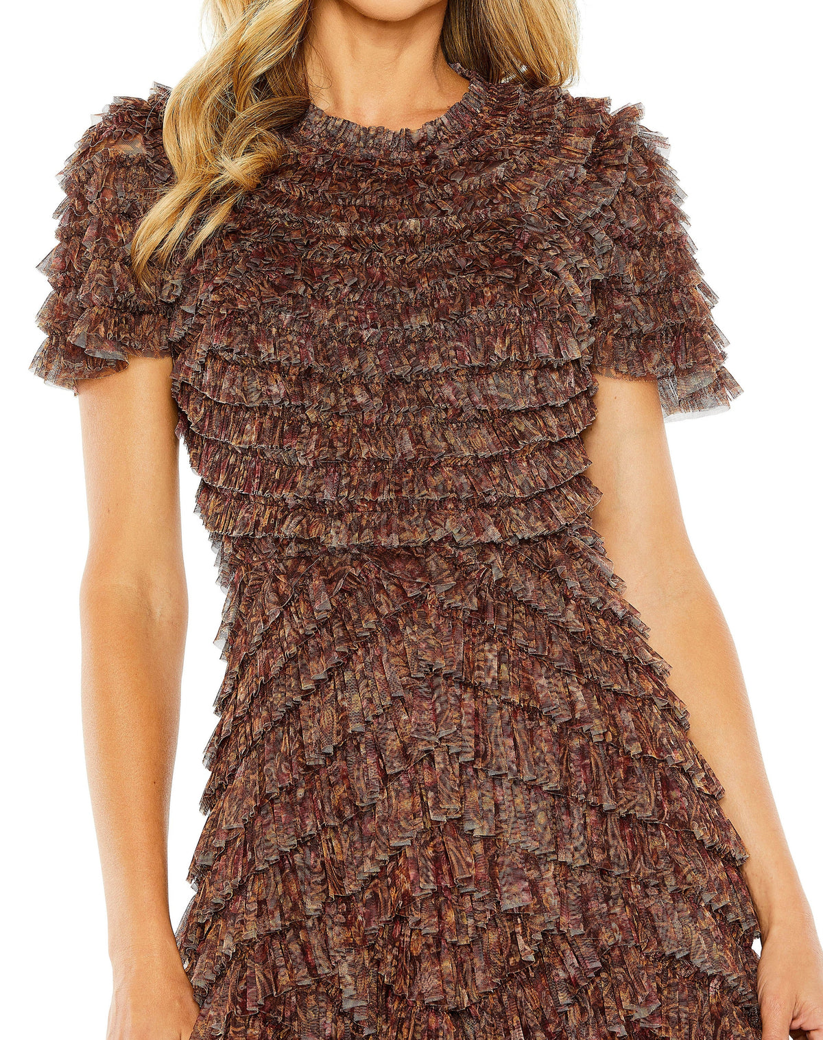 Mac Duggal 8042-BrownMulti-CL