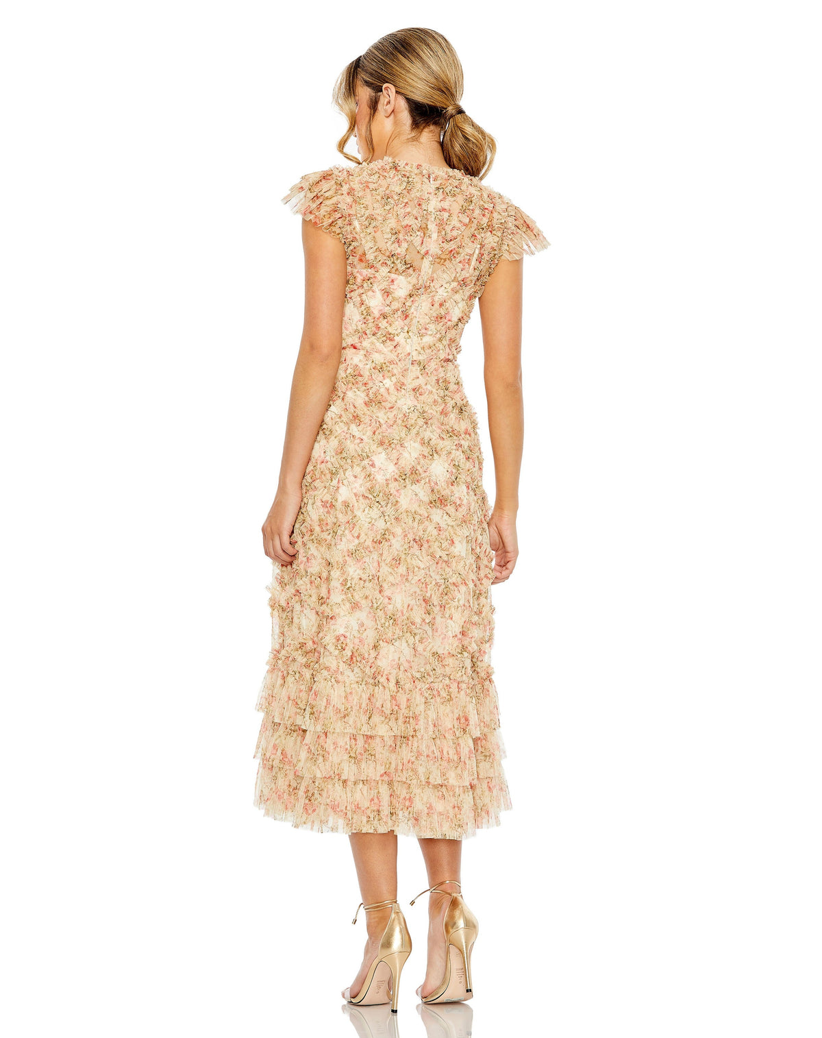 Mac Duggal 8060-BeigeMulti-BK