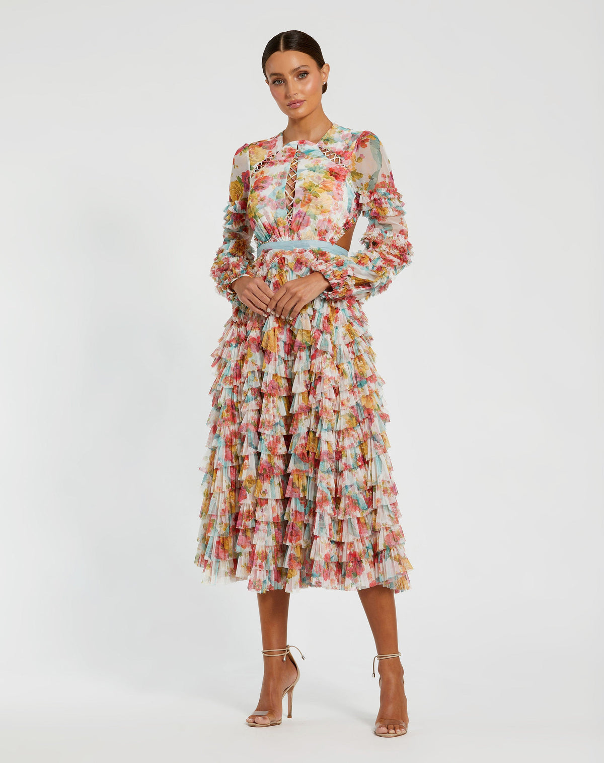 Mac Duggal 8130-WhiteMulti-AB
