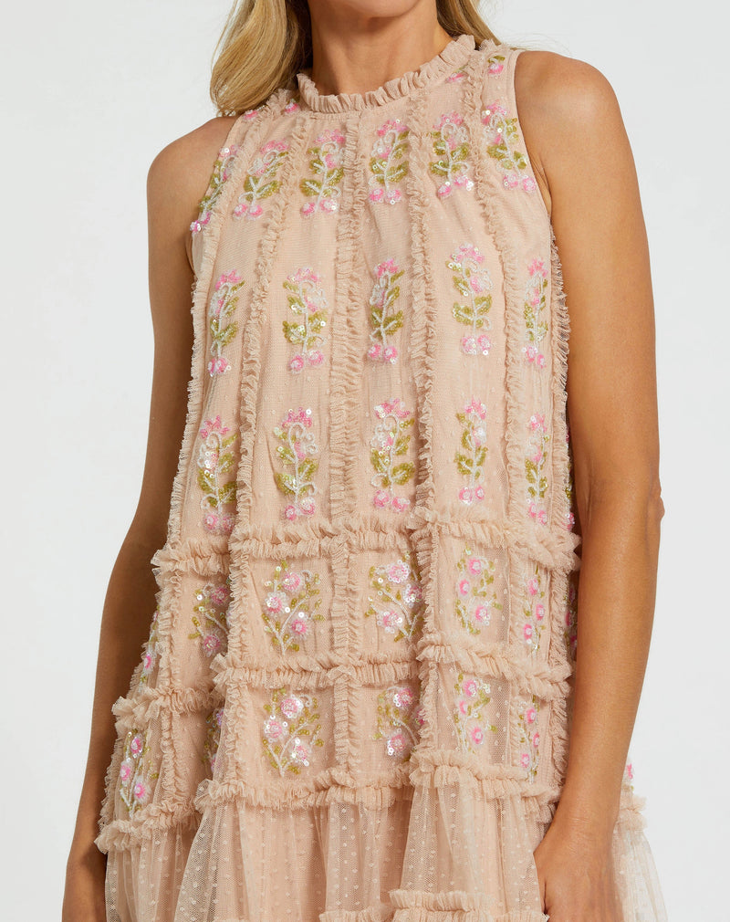 Mac Duggal 8172-NudeMulti-CL