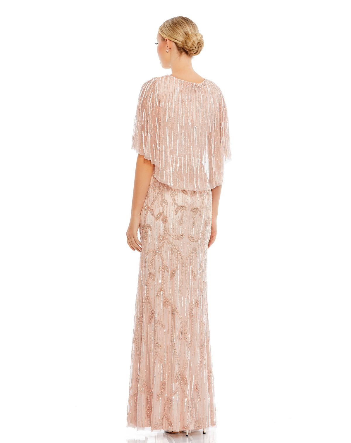 Mac Duggal 9064-Blush-BK