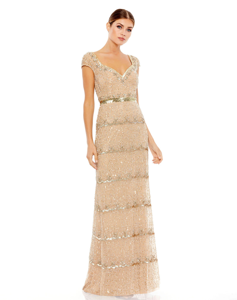 Mac Duggal 9089-Nude-AB