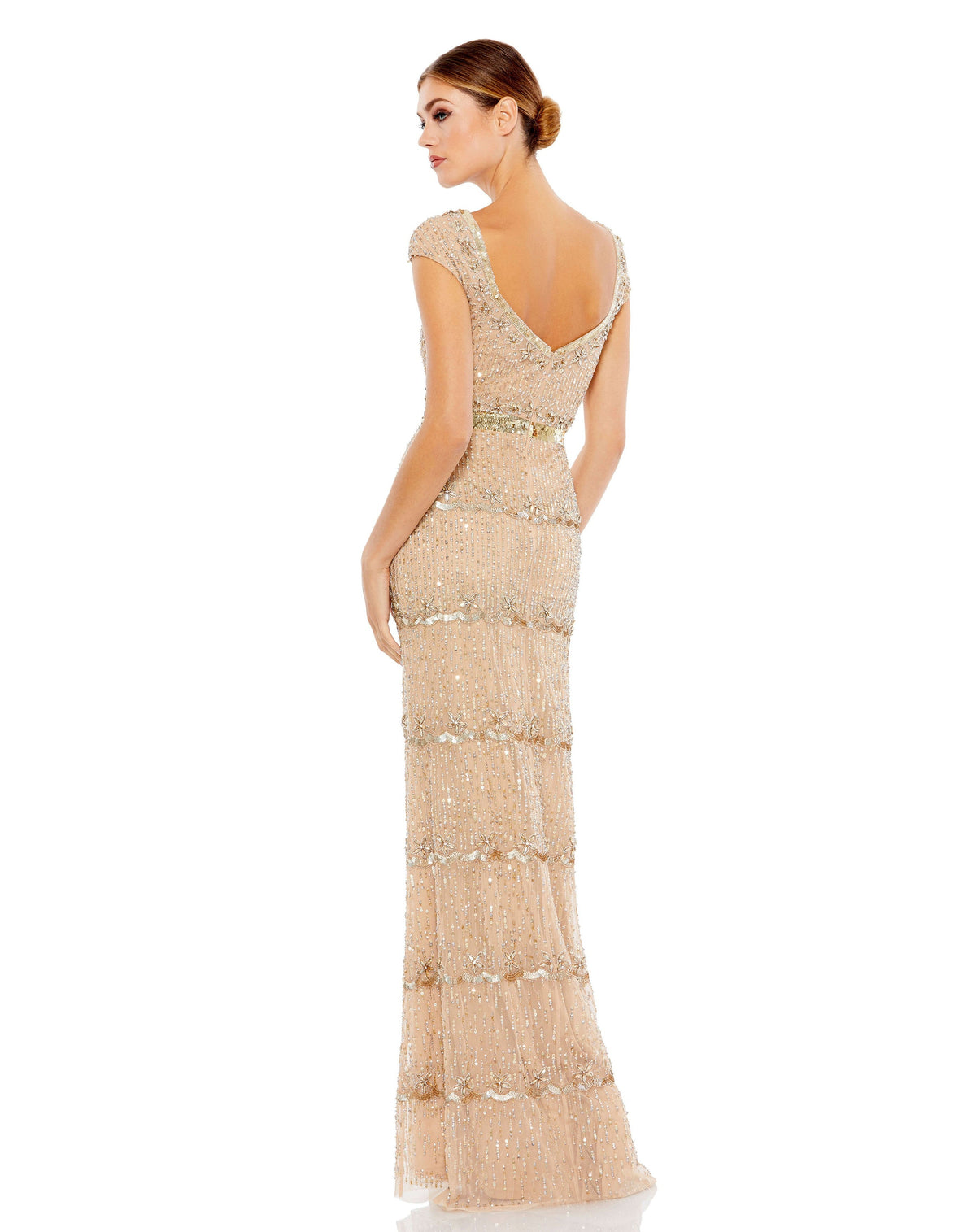 Mac Duggal 9089-Nude-BK