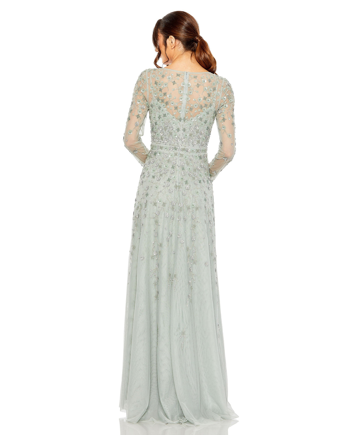 Mac Duggal 9131-Sage-BK