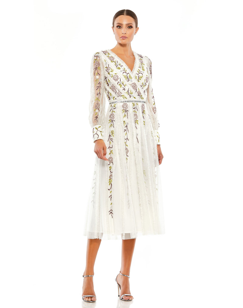 Mac Duggal 9133-IvoryMulti-AB
