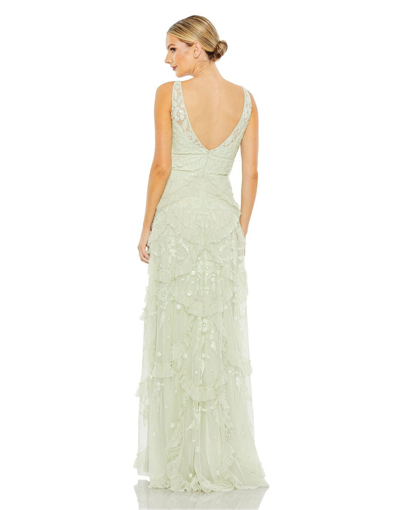 Mac Duggal 9162-Sage-BK