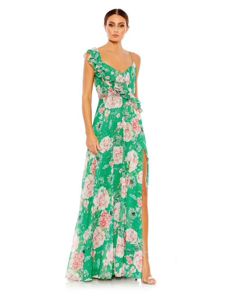 Mac Duggal 9175-GreenMulti-AB