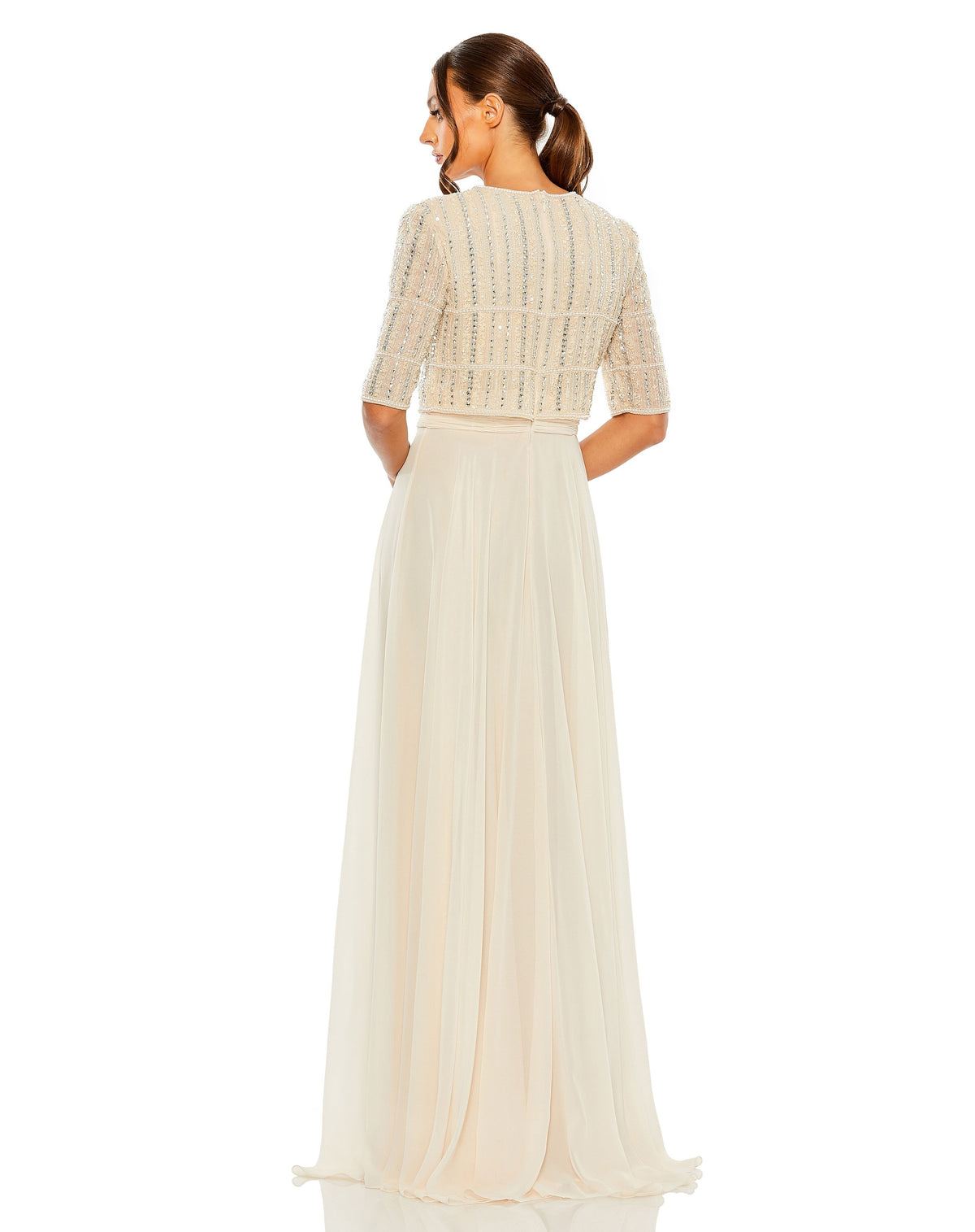Mac Duggal 9180-Nude-BK