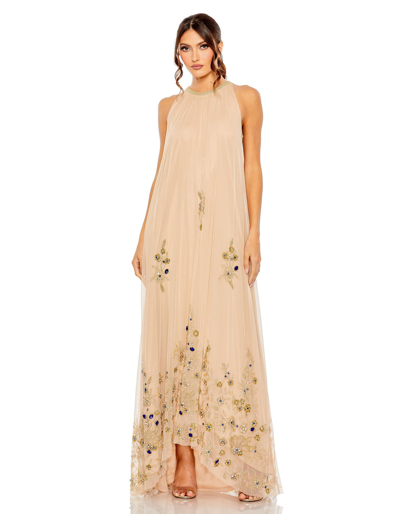 Mac Duggal 9232-NudeGold-AB