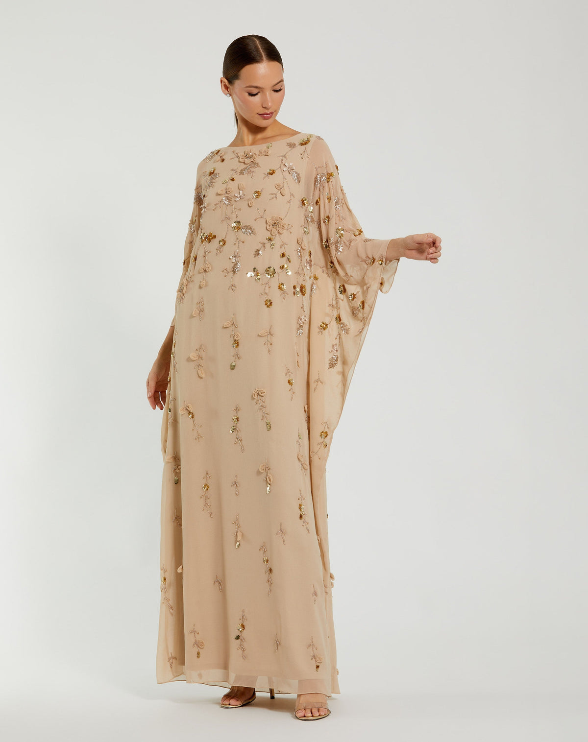 Mac Duggal 9242-NudeGold-AB