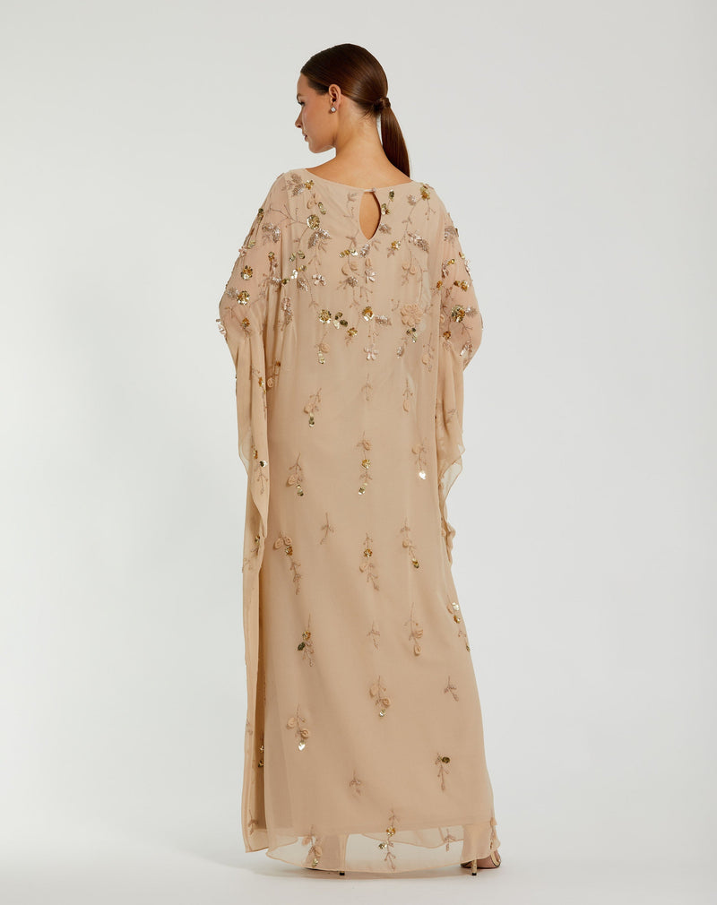 Mac Duggal 9242-NudeGold-BK