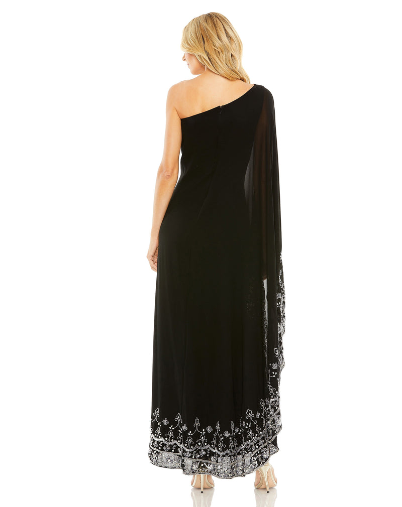 Mac Duggal 9251-BlackSilver-BK