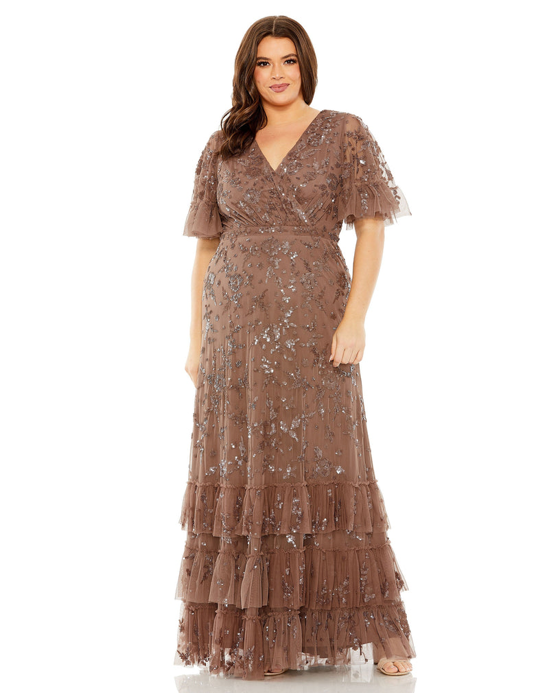 Mac Duggal 9270-Chocolate-AB