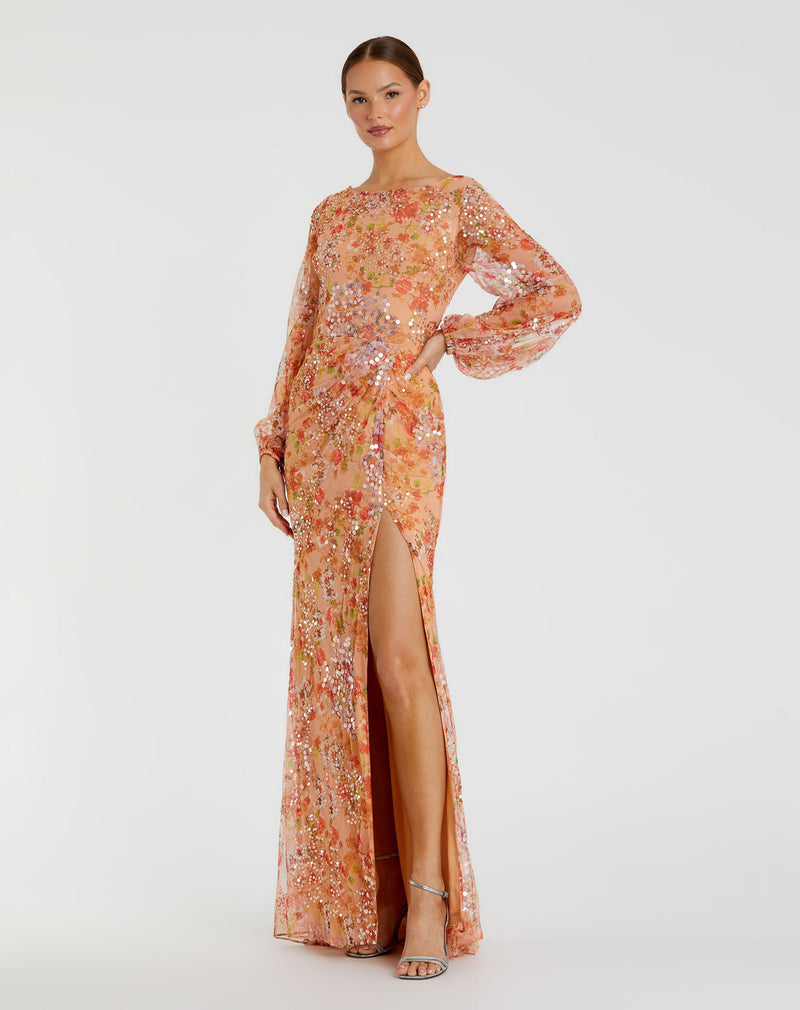 Mac Duggal 93547-Apricot-AB