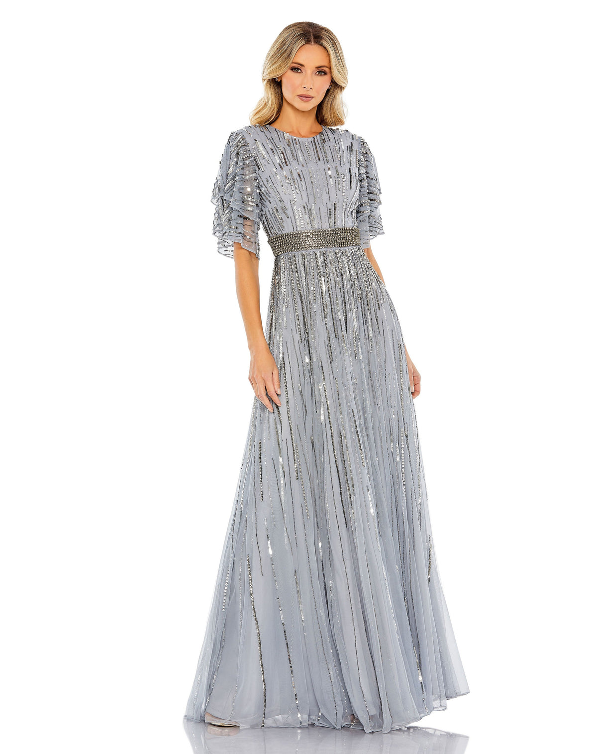Mac Duggal 93582-SlateBlue-AB