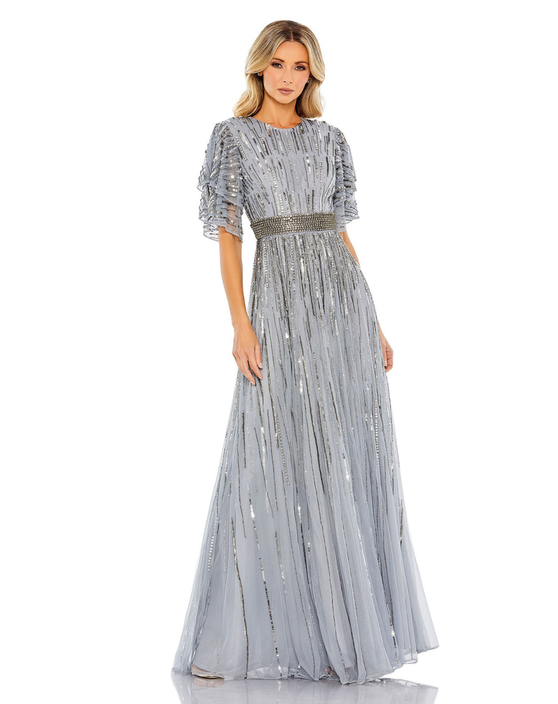 Mac Duggal 93582-SlateBlue-AB