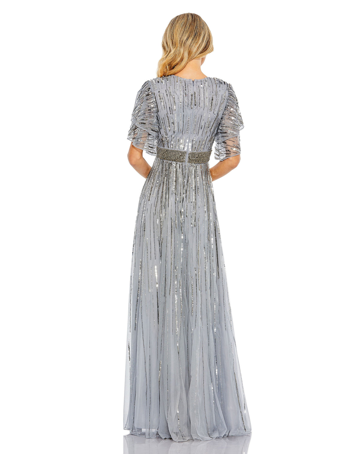 Mac Duggal 93582-SlateBlue-BK
