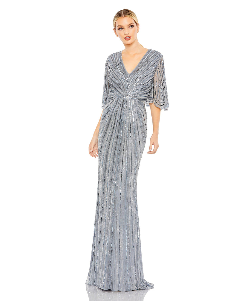 Mac Duggal 93583-SlateBlue-AB
