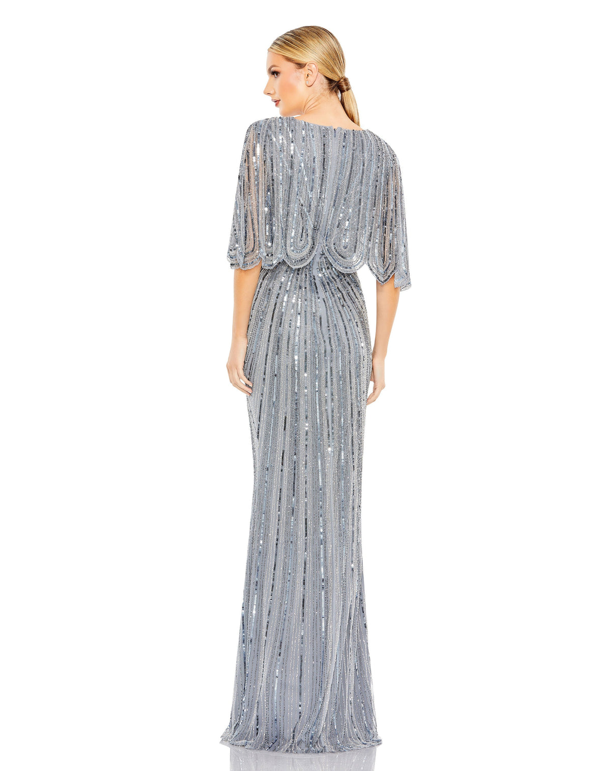 Mac Duggal 93583-SlateBlue-BK