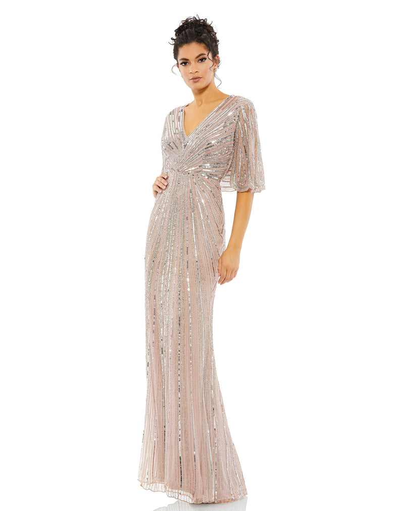 Mac Duggal 93583-VintageRose-AB