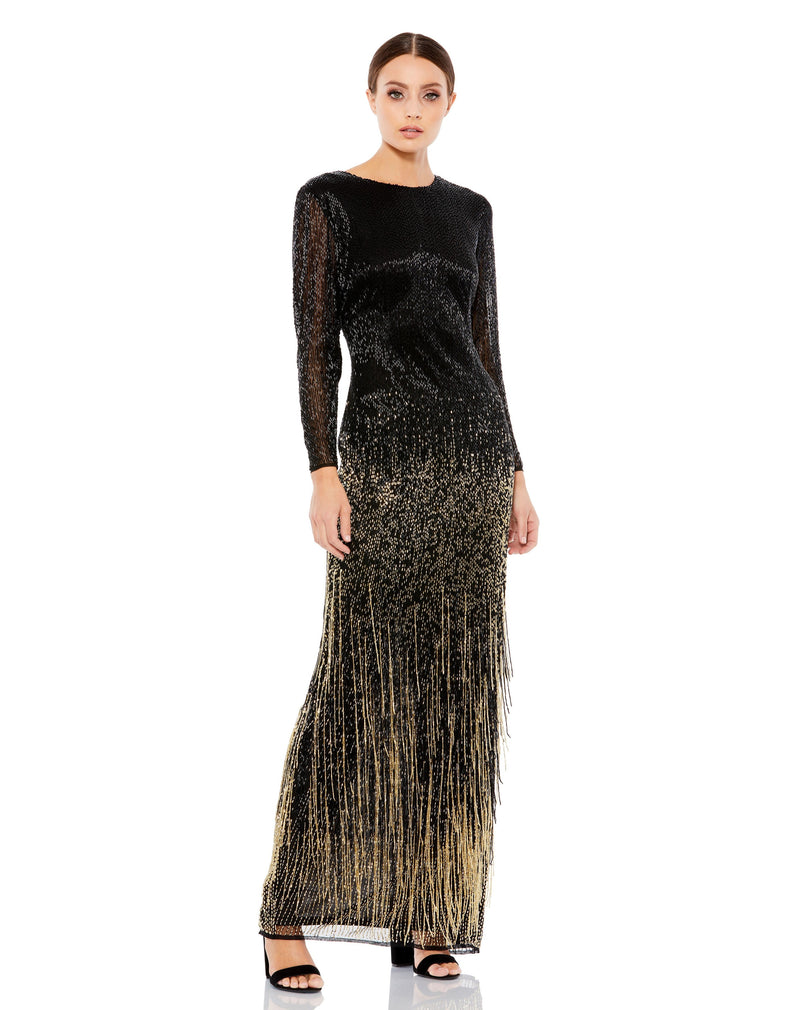 Mac Duggal 93584-BlackGold-AB