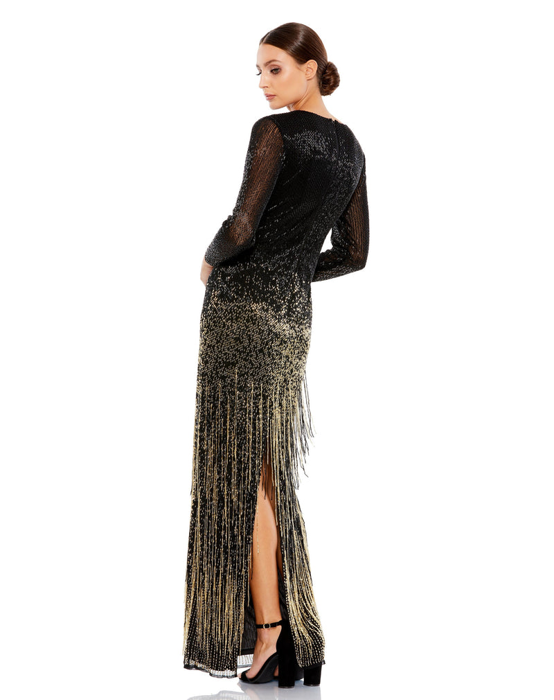 Mac Duggal 93584-BlackGold-BK